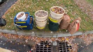 Fall Yard Waste 3 GoPro Garbage man POV [upl. by Risser]