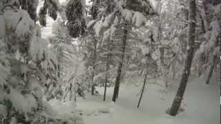 Bypass to the Glades on a Great Power Day at Stowe Mountain Resort [upl. by Nyleuqcaj]