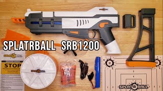 Whats In The Box SPLATRBALL Gun SRB1200 Gel Blaster Unboxing amp Review  SPLATRBALL w Drum Mag [upl. by Arundell193]