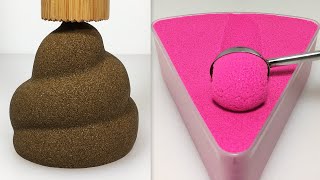 Very Satisfying and Crunchy ASMR 251 Kinetic Sand [upl. by Zulema]