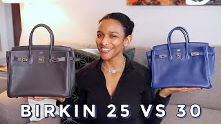 HERMES BIRKIN 25 VS BIRKIN 30 [upl. by Race]