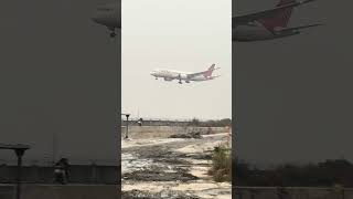 Air India B787 Landing in Fog  Runway 29L IGI Airport [upl. by Kimberli]