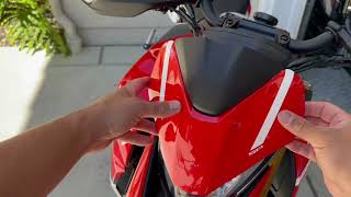 2023 Ducati Hypermotard 950 SP  LED Bulb Install Video [upl. by Osterhus932]