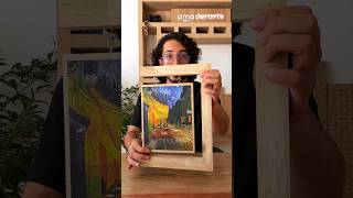 IDEA de portaretrato con SOBRANTES DE MADERA madera DIY ideas [upl. by Aelahs]