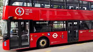 BRAND NEW Go Ahead London Ee234e LG73FRX Route 185 at Vauxhall Bus Station  03112023 [upl. by Ennaeiluj118]