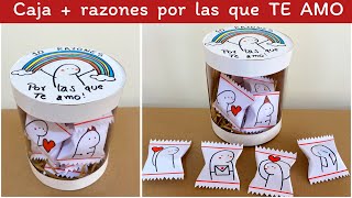 Regalo para SORPRENDER  Caja 10 razones por las que TE AMO [upl. by Oribelle]