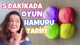 OYUN HAMURU TARİFİ  4 Malzemeyle 5 Dakikada Ekonomik ve Doğal Oyun Hamuru  reyforchildren [upl. by Karon]