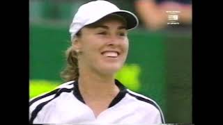 Martina Hingis vs Ángeles Montolio  Wimbledon 2000 1R Highlights [upl. by Melita346]