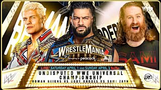 WWE Universe Wrestlemania 2k24 night 2 part 2 Director Cut [upl. by Elatnahs507]