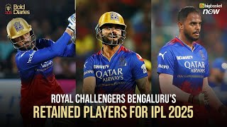 Virat Kohli Rajat Patidar and Yash Dayal Retained by RCB  The Retention Saga EXPLAINED  IPL 2025 [upl. by Ahsekad998]