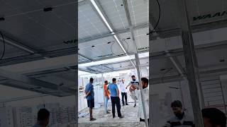 solar panel 10kw solarprice in india installation solarsystem for home soldring Shorts [upl. by Latin]