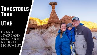 Toadstools Trail  Easy Hike in Grand StaircaseEscalante National Monument UT [upl. by Eillehs]