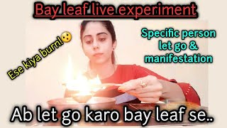 Let go with bay leaf  specific person  live bay leaf experiment [upl. by Ablem432]