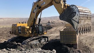 Caterpillar 6015B Excavator Loading Trucks With Two Passes  Sotiriadis Mining Works [upl. by Rebme479]