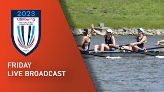 USRowing Youth National Championships 2023 Friday AB SemiFinals [upl. by Nitsyrc]