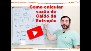 Cálculo vazão de caldo saída extração de caldo [upl. by Fassold]