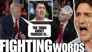 Trump BLASTS Trudeau during EPIC livestream [upl. by Ynohta388]