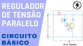 Regulador de Tensão Paralelo  Transistor e Zener [upl. by Orferd113]