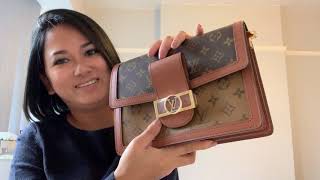 UnboxingReview Louis Vuitton Dauphine MM Monogram Canvas 2019 [upl. by Refotsirc]