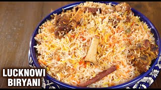 Lucknowi Mutton Biryani  Goat Meat Biryani Recipe  Dum Biryani  Biryani Recipe By Varun Inamdar [upl. by Kling]