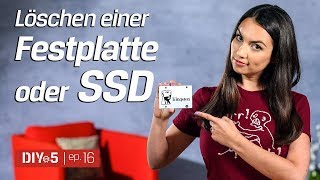 Wie man die Daten einer Festplatte oder SSD sicher und komplett löscht  Kingston DIY in 5 Ep 16 [upl. by Mcnelly636]