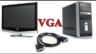 How to Connect your PC to Your LCD TV with a VGA Cable [upl. by Per]