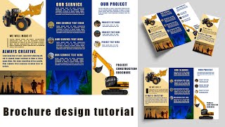 Photoshop Brochure Design l Create a Brochure in Photoshop l Photoshop for Beginners l Des Tutorial [upl. by Flodnar492]