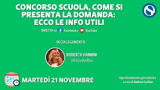 Concorso scuola COME SI PRESENTERÀ LA DOMANDA IN ANTEPRIMA la piattaforma con le info utili [upl. by Ardeid52]