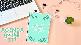 Agenda 2023 para imprimir GRATIS pdf completo [upl. by Nivk]