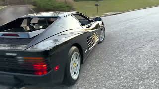 1988 Ferrari Testarossa Road Test Passenger POV [upl. by Luapnaej]