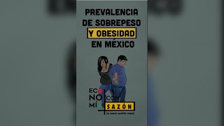 Prevalencia de sobrepeso y obesidad en México  Economía con Sazón [upl. by Ynneg]