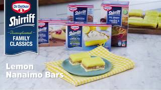 Lemon Nanaimo Bars with Dr Oetker Shirriff [upl. by Ilzel]