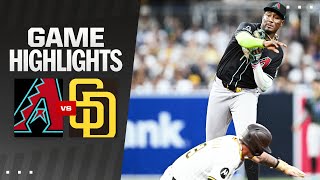 Dbacks vs Padres Game Highlights 7624  MLB Highlights [upl. by Atiluj25]