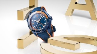 Seamaster Planet Ocean GMT Big Blue  Baselworld 2017  OMEGA [upl. by Lombard]