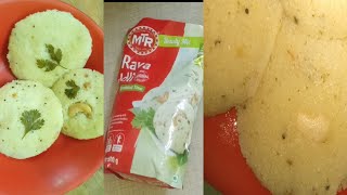 How to make MTR Rava idli Quick recipe Instant Ravaidli easy breakfast recipe review Idli making [upl. by Stelmach81]