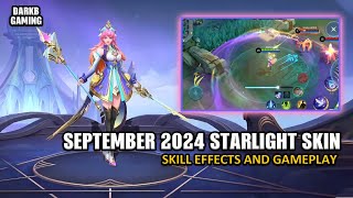 September 2024 Starlight Skin Skill Effects and Gameplay  Mobile Legends [upl. by Einwat]