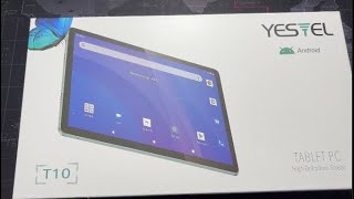 Unboxing tablet t10 en español YESTEL TABLET [upl. by Yee696]