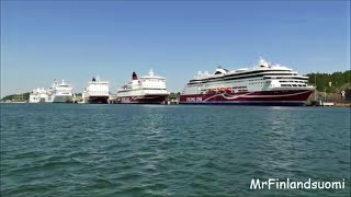 Rare Video Of Tallink Silja Viking Line At Mariehamn Port 27 07 2021 [upl. by Aneral516]