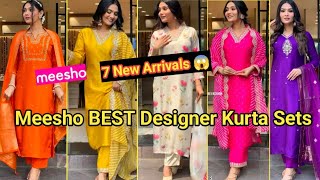 Meesho Haul  Meesho Latest Designer Silk Partywear Kurta Sets  Meesho Gown Haul [upl. by Revned852]