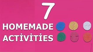 7 TODDLER ACTIVITIES  Homemade Activities For 3 Year Old [upl. by Wampler]