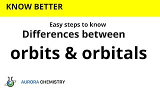 What are the differences between ORBITS and ORBITALS [upl. by Daphne]