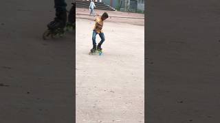 Skating slalom style  Naogaon Skating Academy [upl. by Busby]