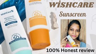 Wishcare sunscreen honest review in Tamil [upl. by Aimit]