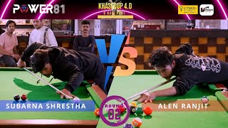 Round 2 Game 6  Subarna VS Alen  Khasi Cup 40  8 Ball Pool Tournament [upl. by Elleirua877]