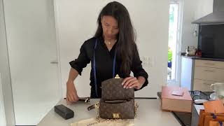 Unboxing Louis Vuitton Pochette Métis East West [upl. by Quint]