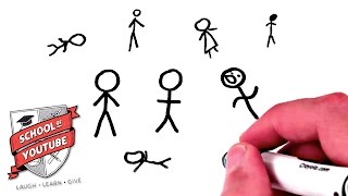 How to Draw a Stick Figure School of Youtube [upl. by Puiia565]