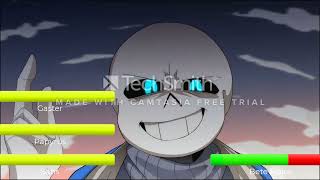 glitchtale Sans Gaster And Papyrus VS Betty  With healthbars [upl. by Nohsram641]