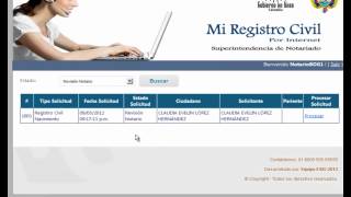 Registro Civil por Internet [upl. by Luamaj989]