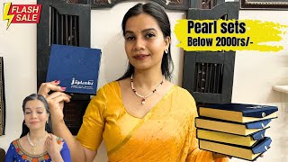 Online Jewellery shopping of pearl jewellery from Jagdamba pearls below 2000rs with price [upl. by Eillil282]