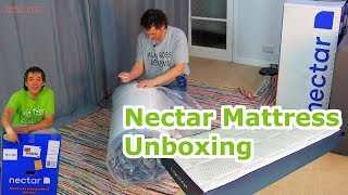 Nectar Mattress Unboxing 2019  UK version  Best memory Foam Mattress [upl. by Anyzratak216]